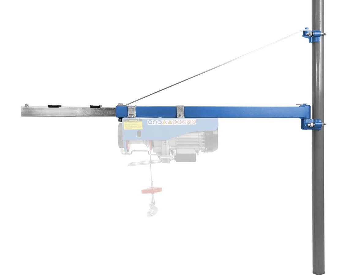 GUEDE Hoist swing arm 1200 - 01715 Βραχίονας στήριξης παλάγκου, Τηλεσκοπικός, 600Kg, 110cm, 75° - 01715